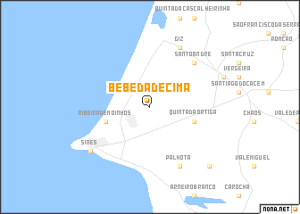 map of Bebeda de Cima