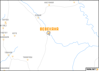 map of Bébékaha