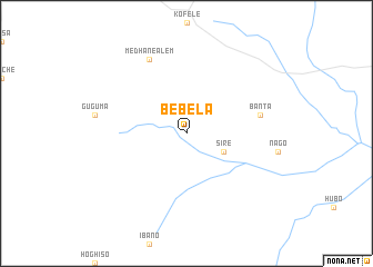 map of Bebela