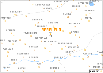 map of Bebelevo