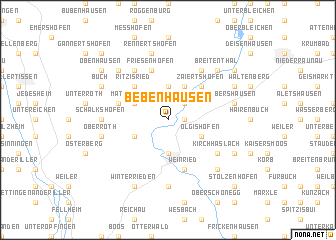 map of Bebenhausen