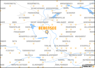 map of Bebensee