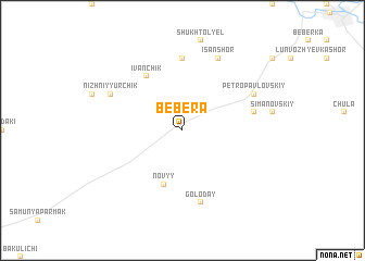 map of Bebera