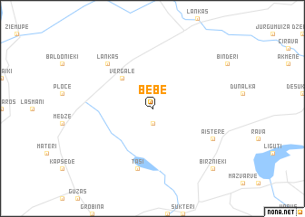 map of Bebe