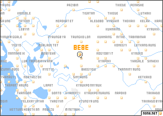 map of Bèbe