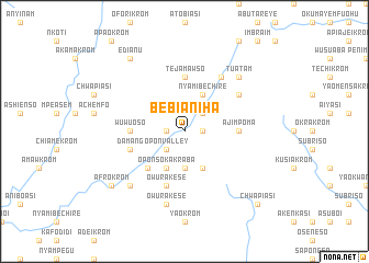 map of Bebianiha