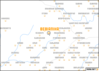 map of Bebianiha