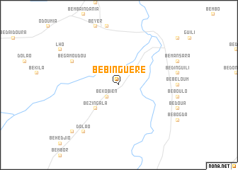 map of Bébinguéré