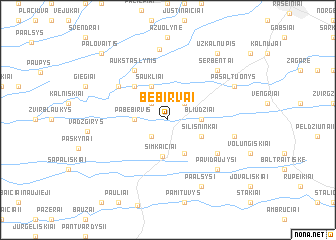 map of Bebirvai