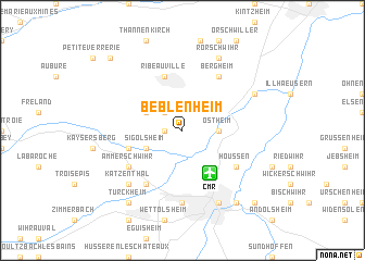 map of Beblenheim