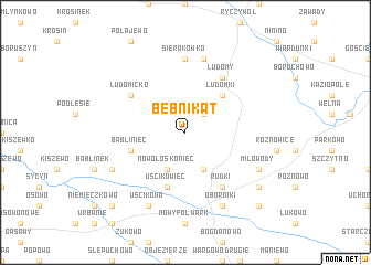 map of Bębnikat