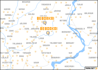 map of Be Boakai