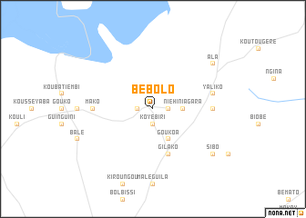 map of Bébolo