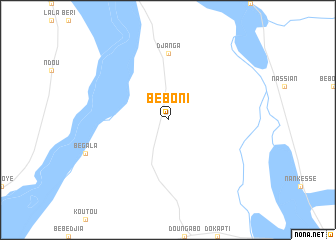 map of Beboni