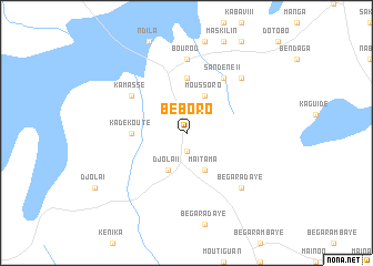 map of Béboro