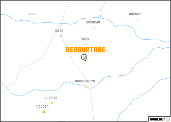 map of Bébourtabé