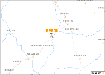 map of Bébou