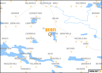 map of Bebri