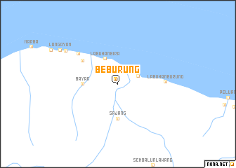 map of Beburung