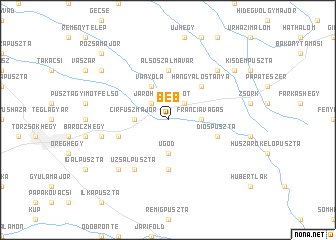 map of Béb