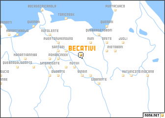 map of Becativí