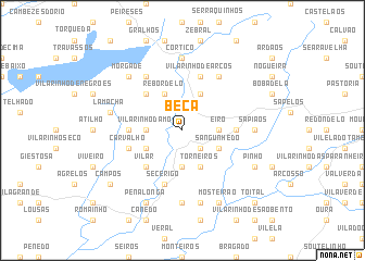 map of Beça