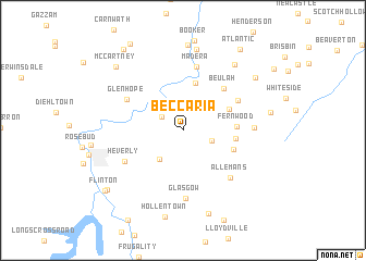 map of Beccaria