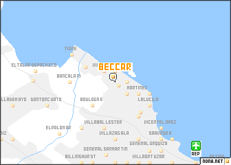 map of Beccar