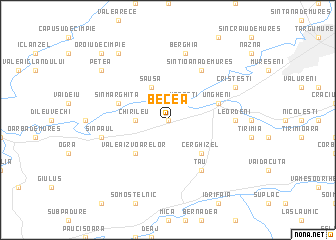 map of Becea