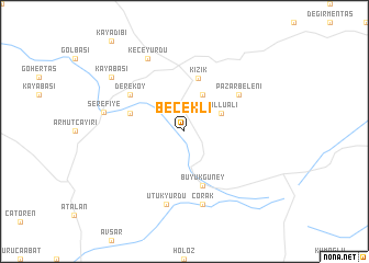 map of Becekli