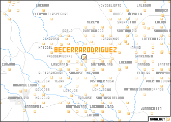 map of Becerra Rodríguez