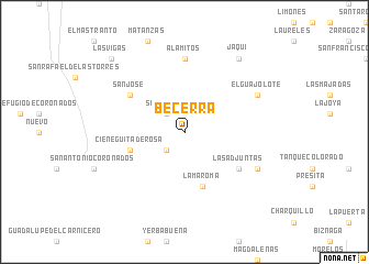 map of Becerra