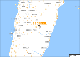 map of Becerril