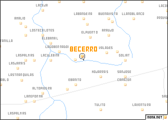 map of Becerro