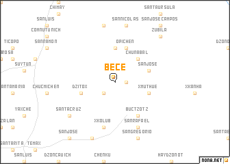 map of Bece