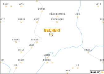 map of Bechʼekʼī