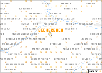 map of Becherbach