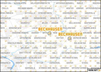 map of Bechhausen