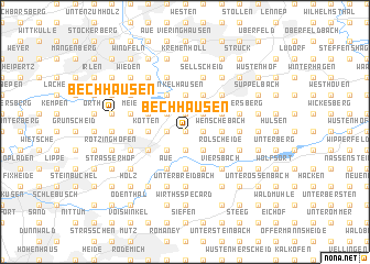 map of Bechhausen