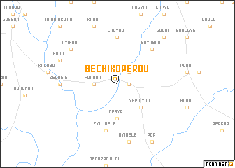 map of Béchikopérou