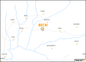 map of Bechʼī