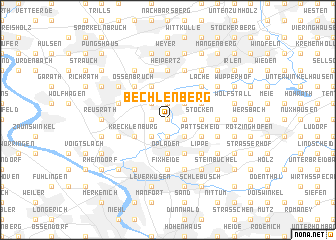 map of Bechlenberg