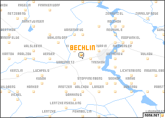 map of Bechlin