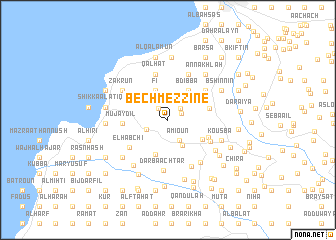 map of Bechmezzîne