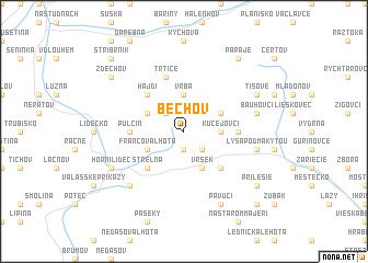 map of Bechov