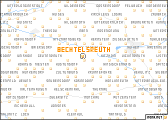 map of Bechtelsreuth