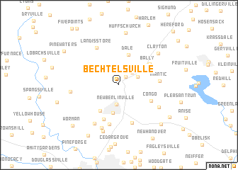 map of Bechtelsville