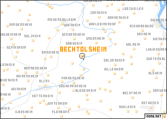 map of Bechtolsheim