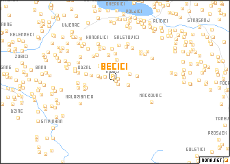 map of Bečići