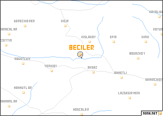 map of Beciler